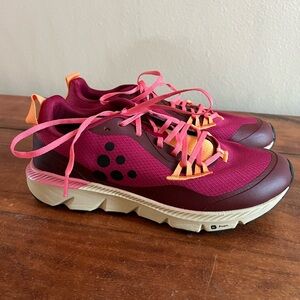 CRAFT Swedish Performance Trail Running Shoes Pink & Orange EUC